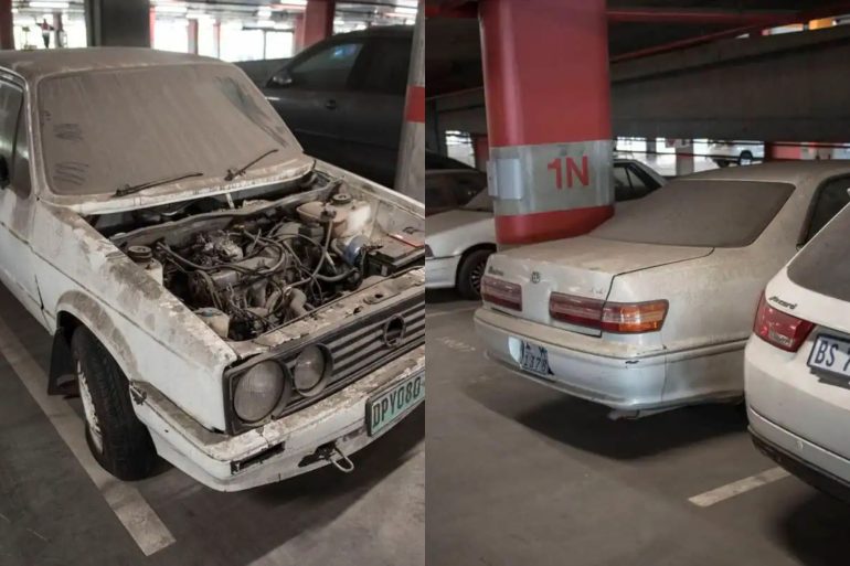 PICS: Dozens of cars gather dust at OR Tambo International Airport