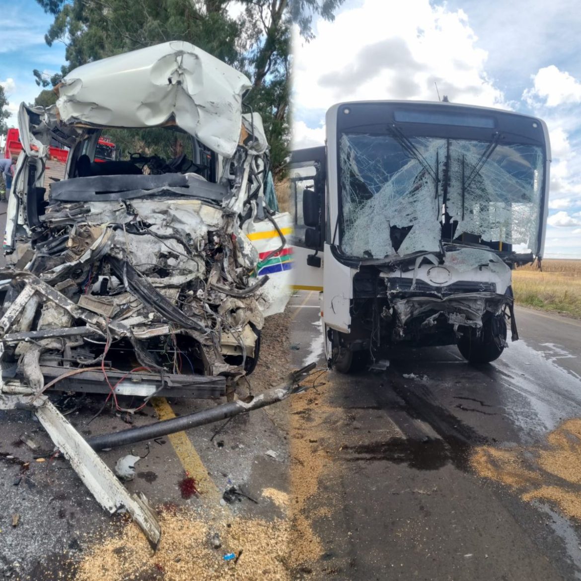 Ten killed in horrific head-on collision between taxi and bus in Mpumalanga