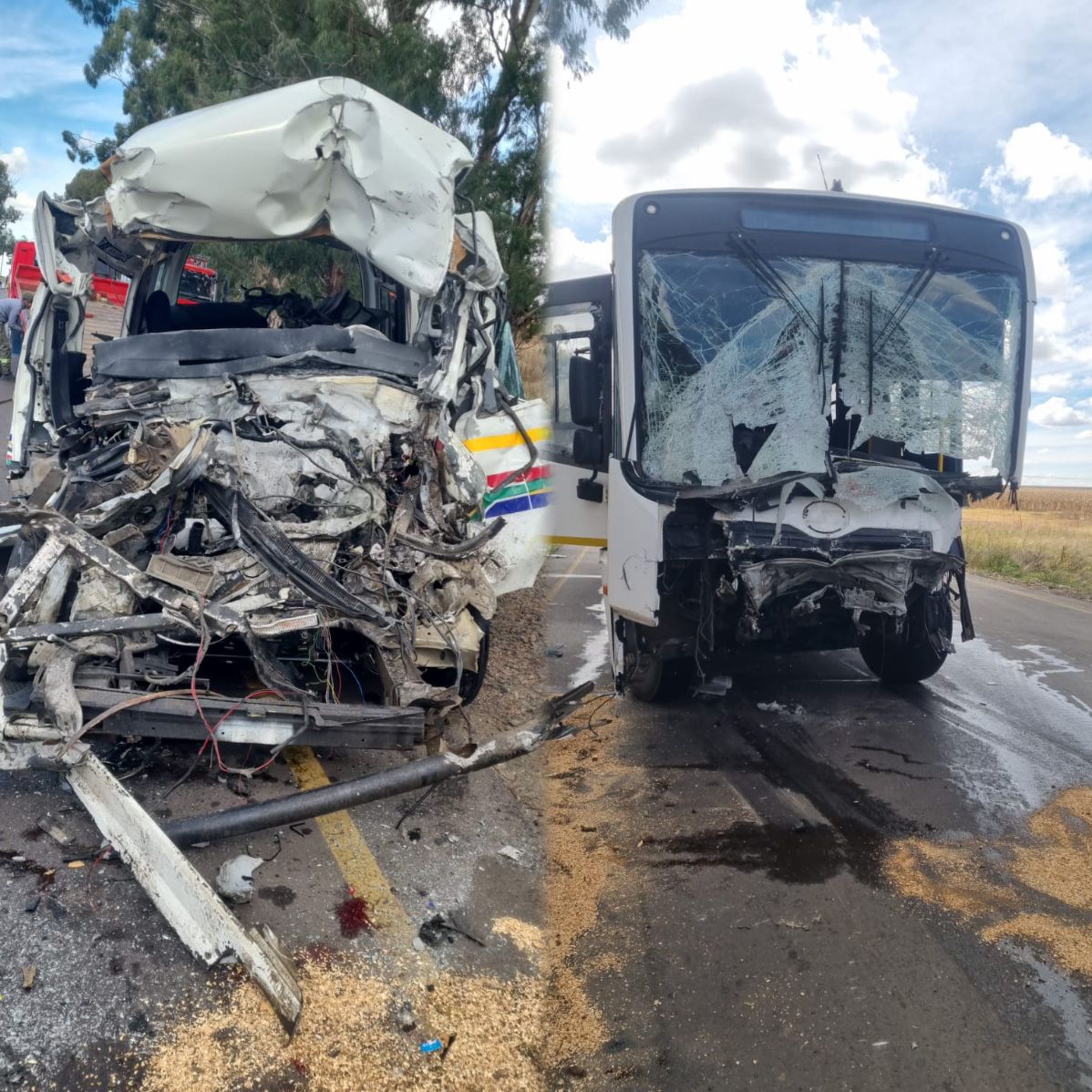 Ten killed in horrific head-on collision between taxi and bus in Mpumalanga