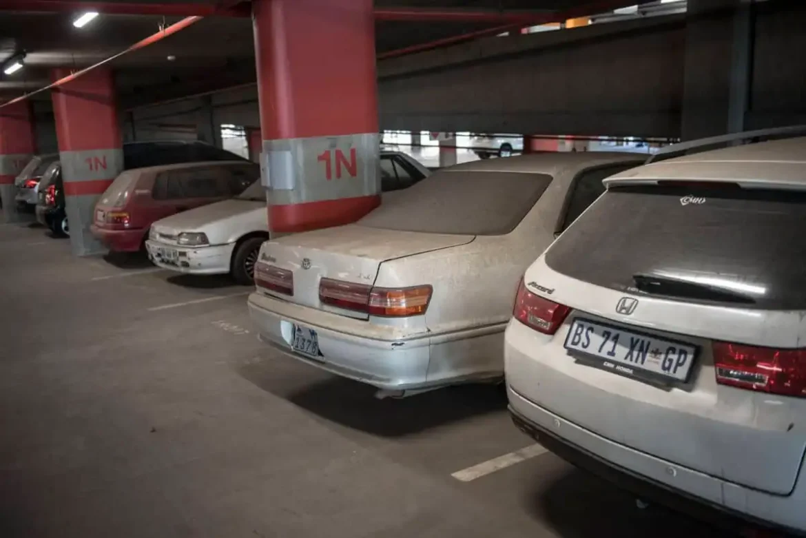 PICS: Dozens of cars gather dust at OR Tambo International Airport