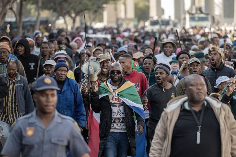 Five suspects nabbed for alleged looting as nationwide protests kick off
