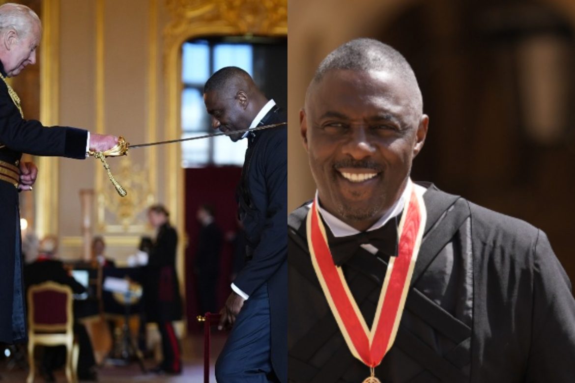 Idris Elba officially knighted by King Charles for services to young people