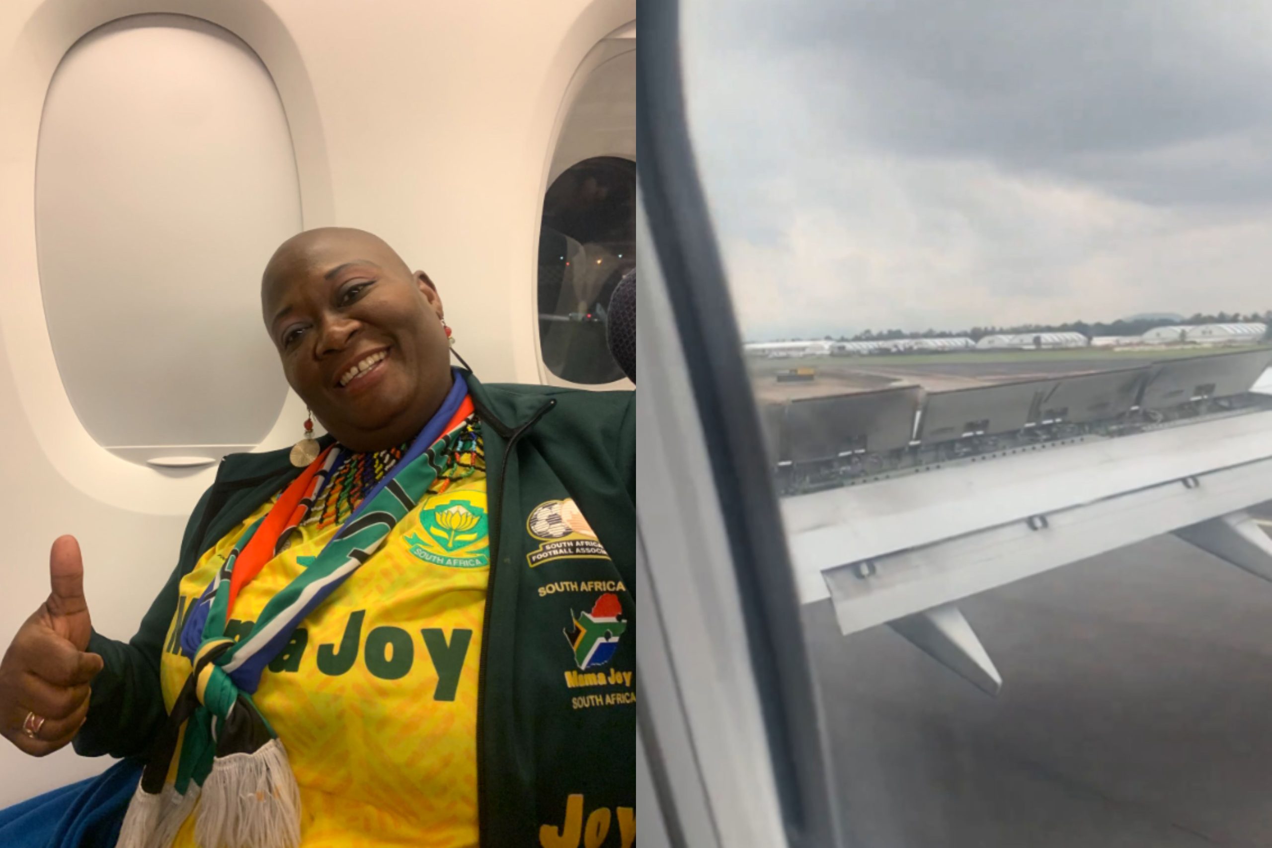 PICS: Mama Joy arrives in Mexico ahead of Bafana Bafana's World Cup opener