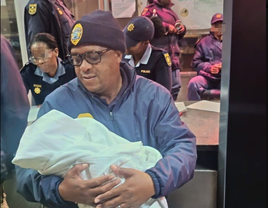 Newborn baby girl rescued after being found abandoned in a plastic bag in Johannesburg