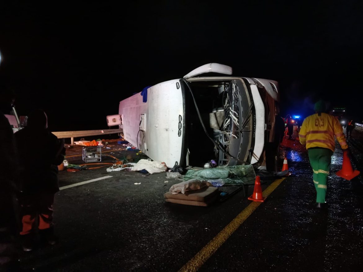 IN PICTURES: Twelve dead, dozens injured in tragic Free State bus crash