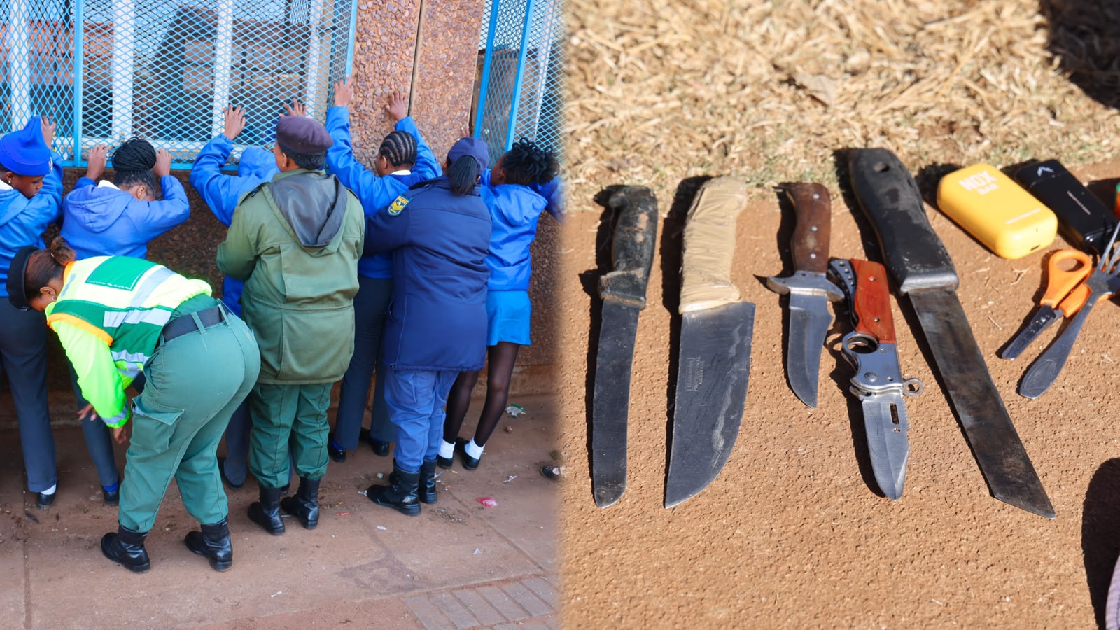 WATCH: Dangerous weapons and drugs seized at Badirile High School, Westrand