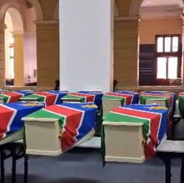 SA repatriates remains of Robben Island freedom fighters and 84 ancestors to Namibia