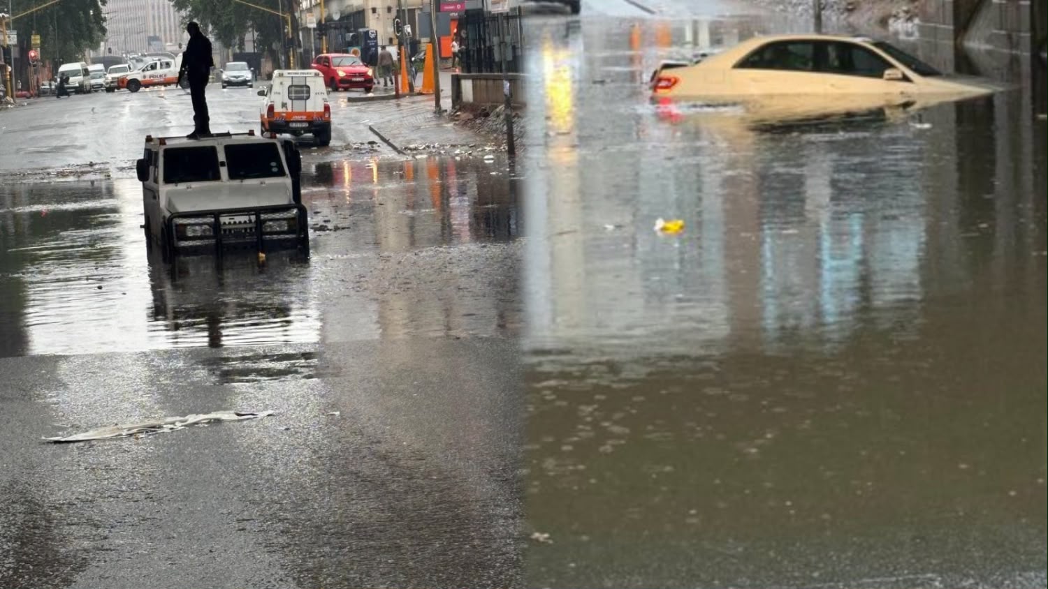 Flooding hits parts of Johannesburg as motorists warned to stay off affected roads